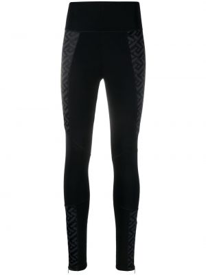 Pantalon de sport à imprimé Versace noir