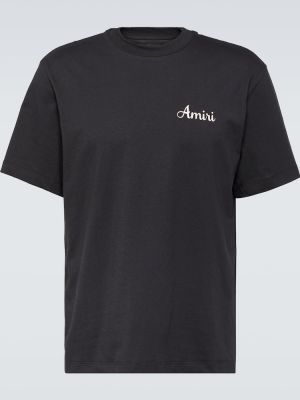 Camiseta de algodón Amiri negro