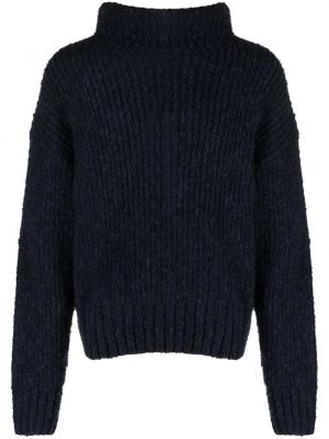 Volneni pulover Ami Paris modra