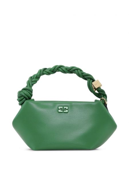 Шопинг чанта Ganni зелено
