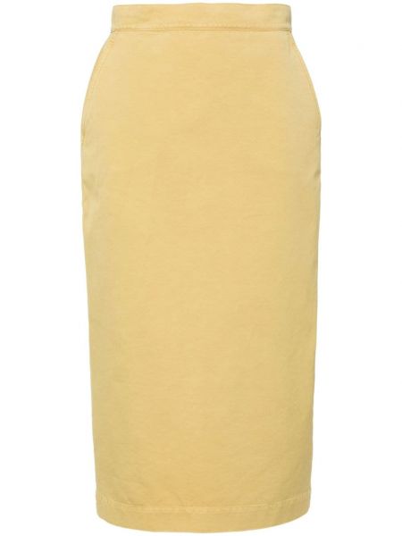 Midi suknja Max Mara žuta