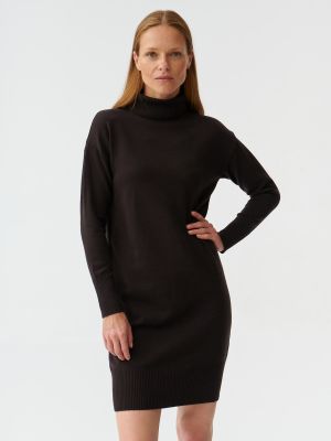 Pletené pletené šaty Tatuum čierna