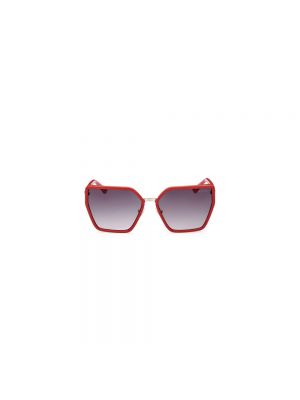 Okulary przeciwsłoneczne Guess czerwone