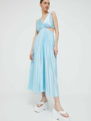 Midi haljina Abercrombie & Fitch plava