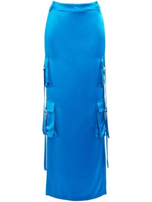 Saténové sukně Retrofete modré