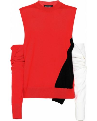 Z kaszmiru sweter wełniany Calvin Klein 205w39nyc, czerwony