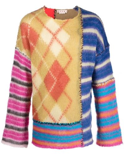 Sweter oversize Marni niebieski