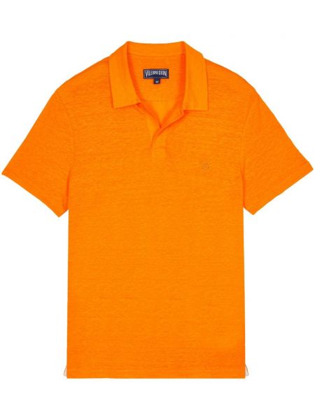 Ленена поло тениска Vilebrequin оранжево