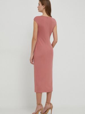 Mini haljina Lauren Ralph Lauren ružičasta
