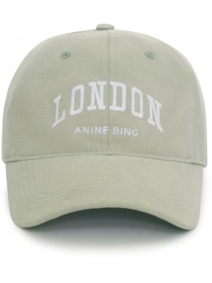 Haftowana czapka z daszkiem bawełniana Anine Bing