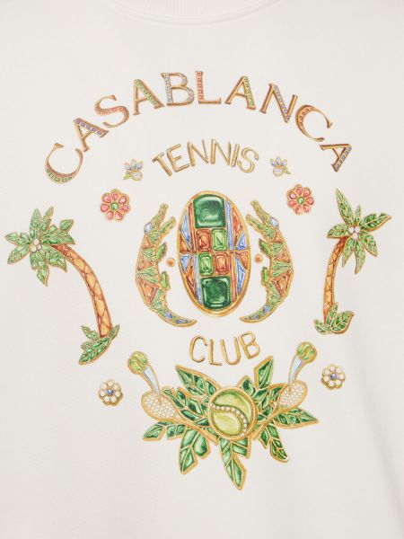 Puuvillased dressipluus Casablanca valge