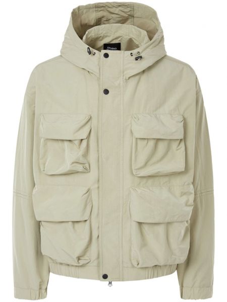 Lange jacke mit kapuze Studio Tomboy beige