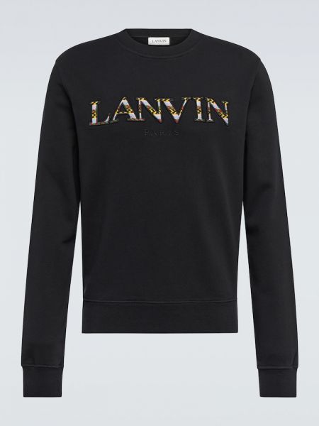 Medvilninis džemperis Lanvin juoda