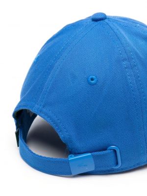 Siuvinėtas kepurė su snapeliu Lacoste mėlyna