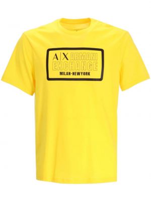 Памучна тениска с принт Armani Exchange