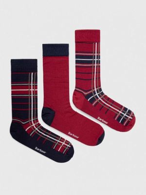 Чорапи Barbour винено червено