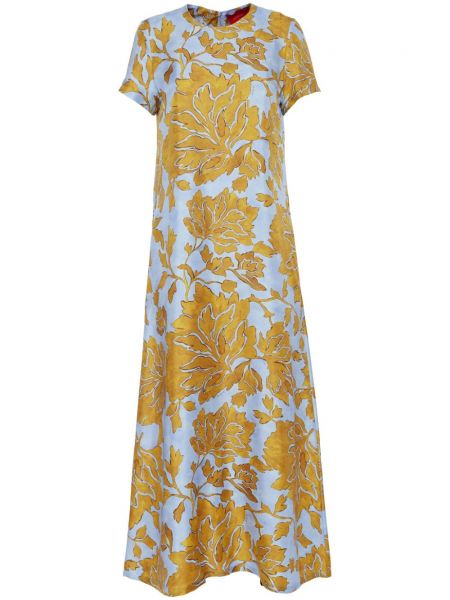 Φλοράλ μεταξωτή ίσιο φόρεμα με σχέδιο La Doublej