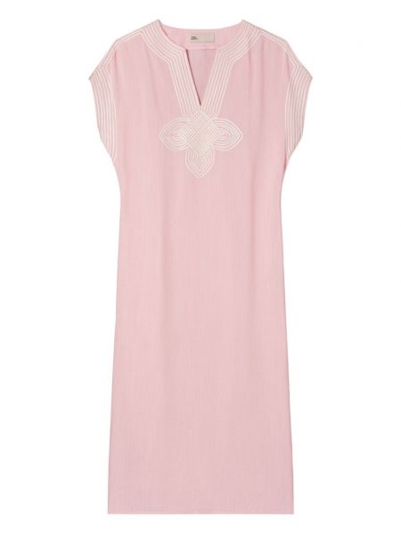 Kleid mit stickerei Tory Burch pink