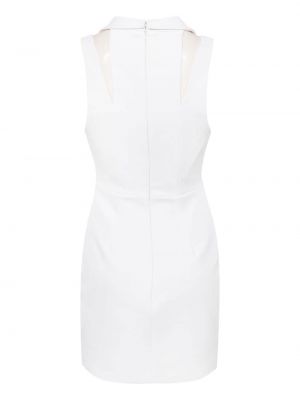 Sukienka koktajlowa z krepy Elisabetta Franchi biała