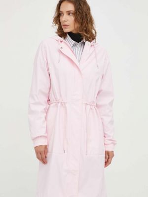 Розовая демисезонная куртка Rains