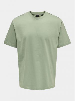 Polo large Only & Sons vert
