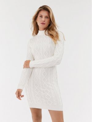 Плетена рокля Guess бяло