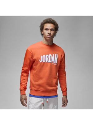 Dzianinowa bluza dresowa Jordan pomarańczowa