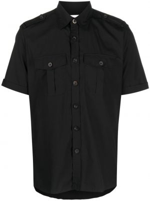 Памучна риза Pt Torino черно