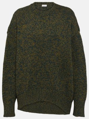 Sweter wełniany Loewe zielony