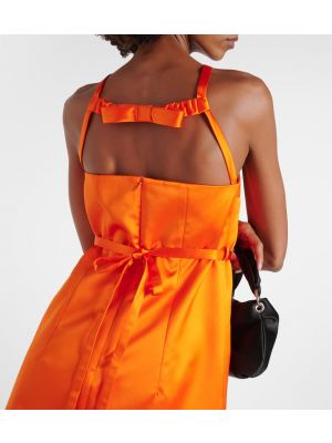 Mini robe Patou orange