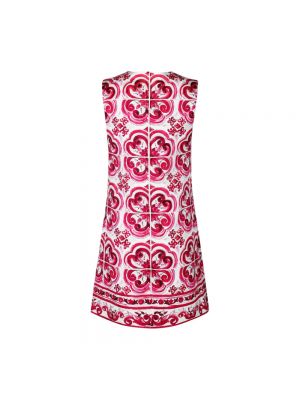 Sukienka mini z nadrukiem Dolce And Gabbana różowa
