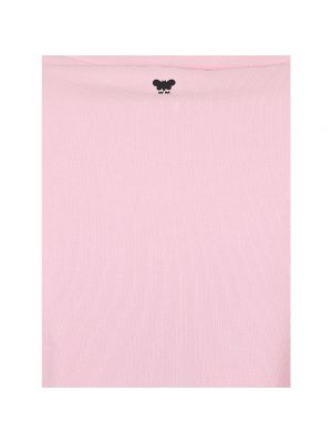 Camiseta de manga larga de algodón manga larga Max Mara Weekend rosa