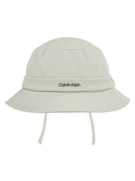 Szary kapelusz bawełniany Calvin Klein