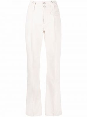 Pantalon droit Isabel Marant blanc
