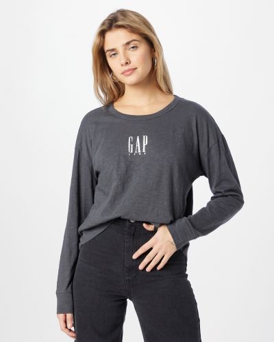 Saténové tričko Gap sivá