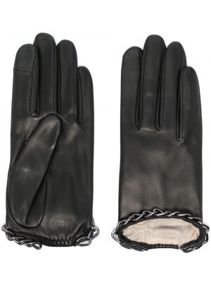 Кожени ръкавици Agnelle черно