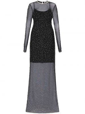 Večernja haljina s kristalima Rebecca Vallance crna