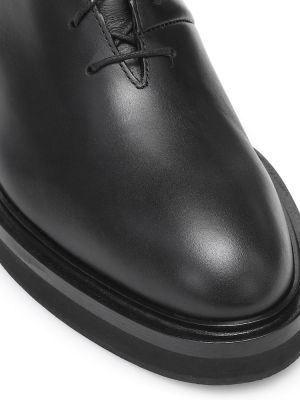 Kožené kotníkové boty Khaite černé