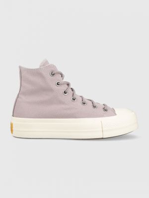 Pantofi cu stele Converse violet