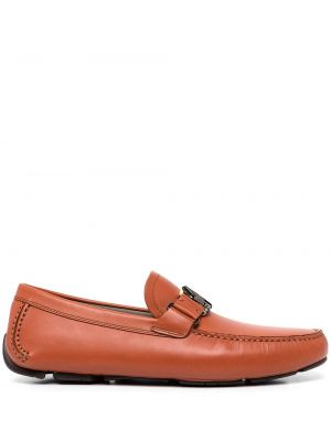 Skinn loafers Salvatore Ferragamo brun