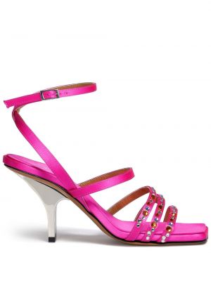 Sandali con cristalli Marni rosa