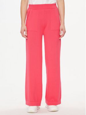 Sportovní kalhoty relaxed fit United Colors Of Benetton růžové