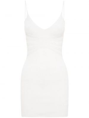 Αμάνικο φόρεμα με λαιμόκοψη v Dion Lee λευκό