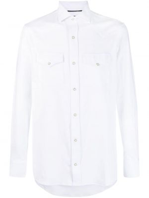 Bombažna srajca Moorer bela