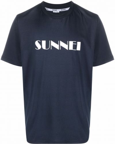 Camiseta con estampado Sunnei azul