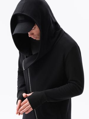 Mikina s kapucí Ombre Clothing černá