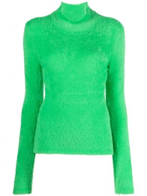 Кожа пуловер Twinset зелено