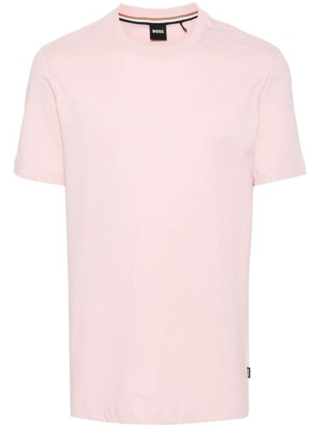 Pamut póló nyomtatás Boss rózsaszín