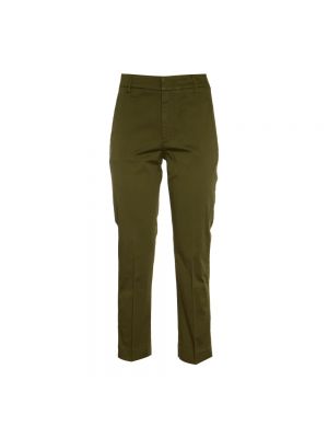 Spodnie slim fit Dondup zielone