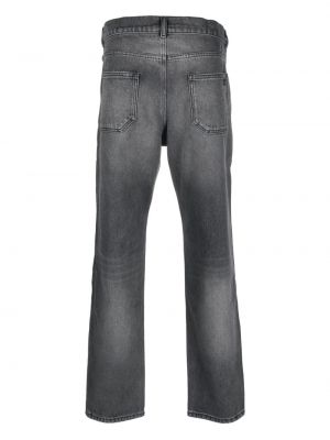 Straight jeans mit stickerei Courreges grau